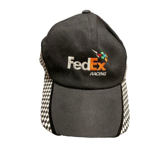 Adult FEDEX RACING CAP Black White - OSFM - Adjustable